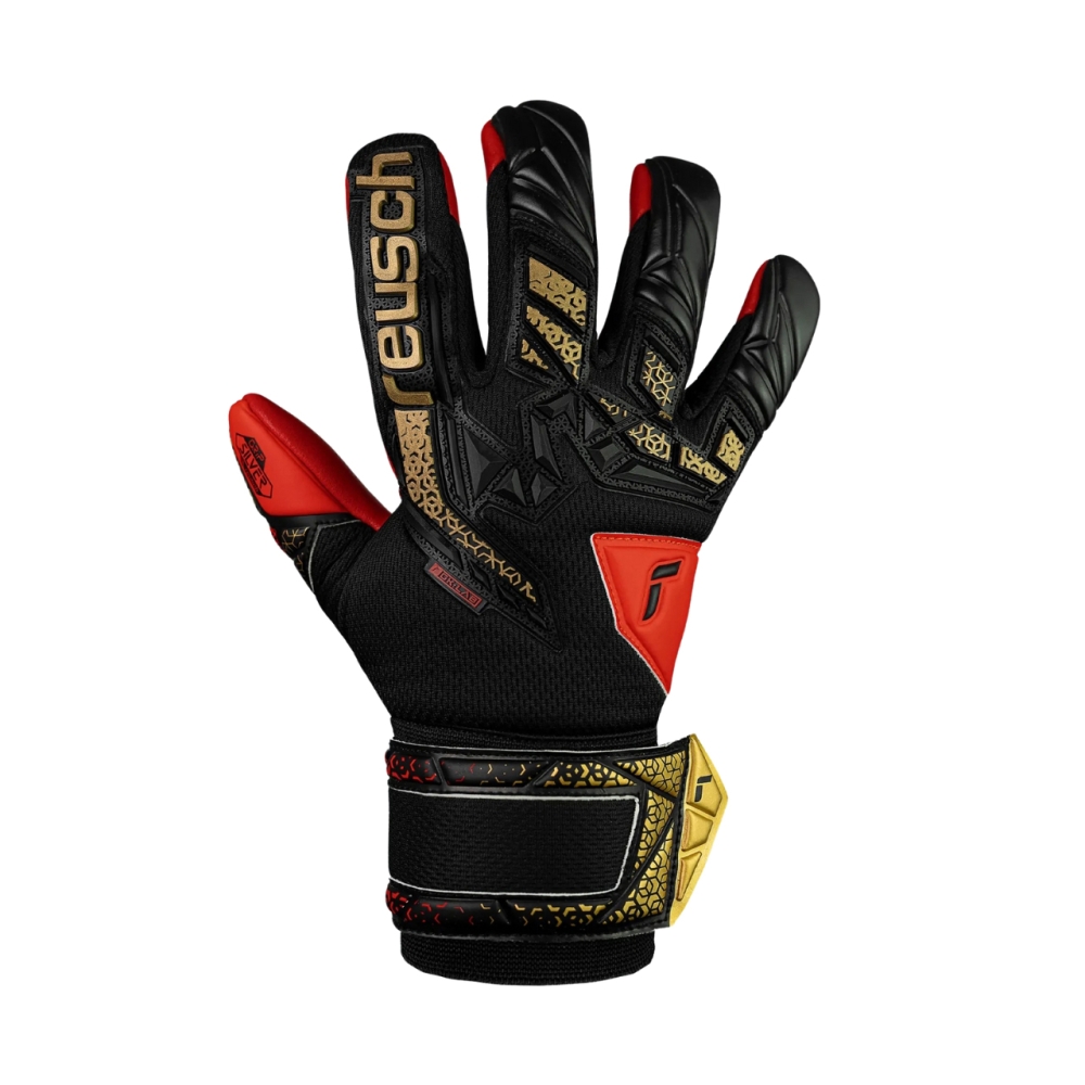 Reusch Attrakt Freegel Silver Junior goalkeeper gloves red-black 5572235 7075