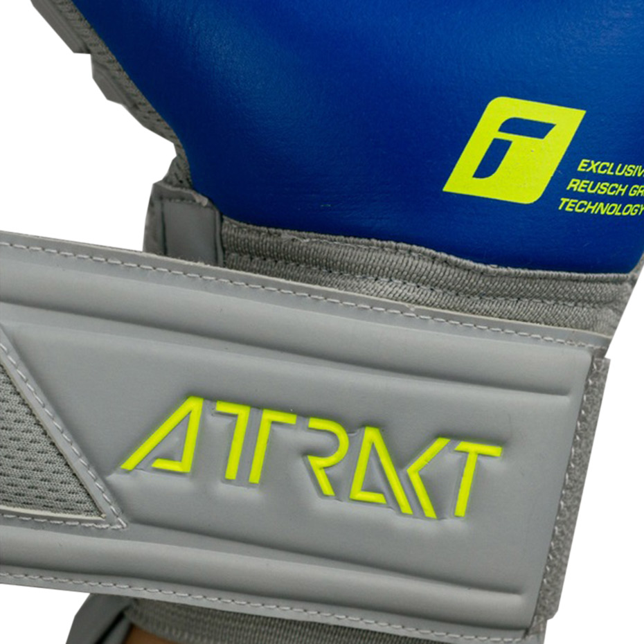 Rękawice bramkarskie Reusch Attrakt Freegel Silver szaro-niebieskie 5270235 6006