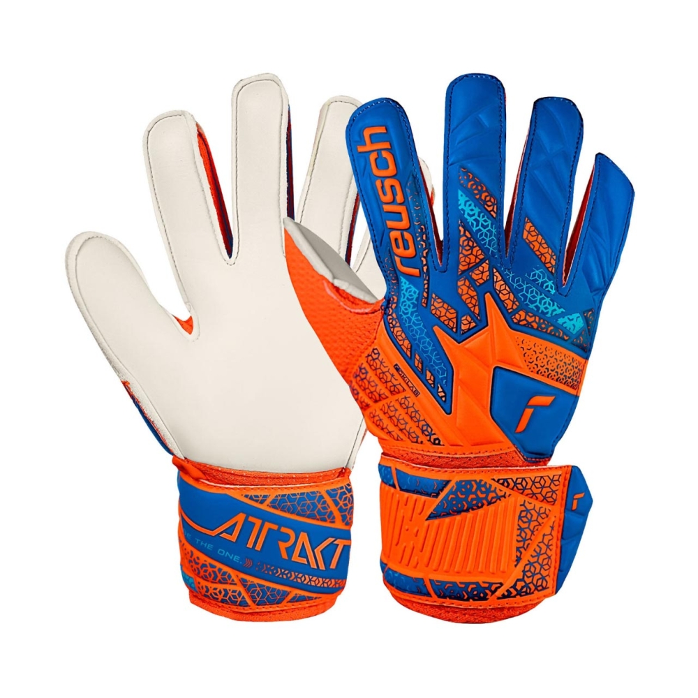 Reusch Attrakt Solid Junior Goalkeeper Gloves Orange-Blue 5572515 2290