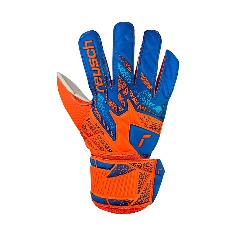 Reusch Attrakt Solid Junior Goalkeeper Gloves Orange-Blue 5572515 2290