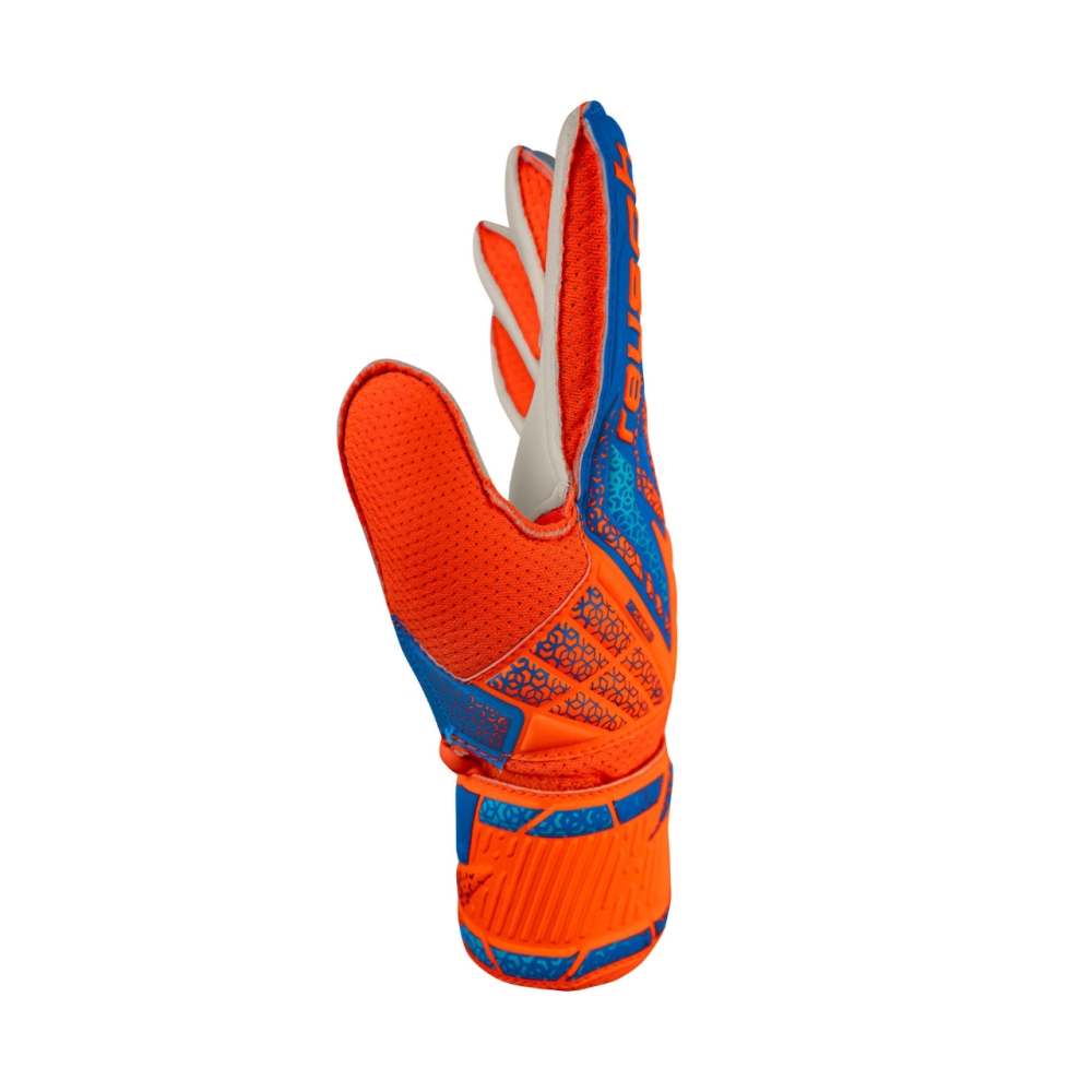 Reusch Attrakt Solid Junior Goalkeeper Gloves Orange-Blue 5572515 2290