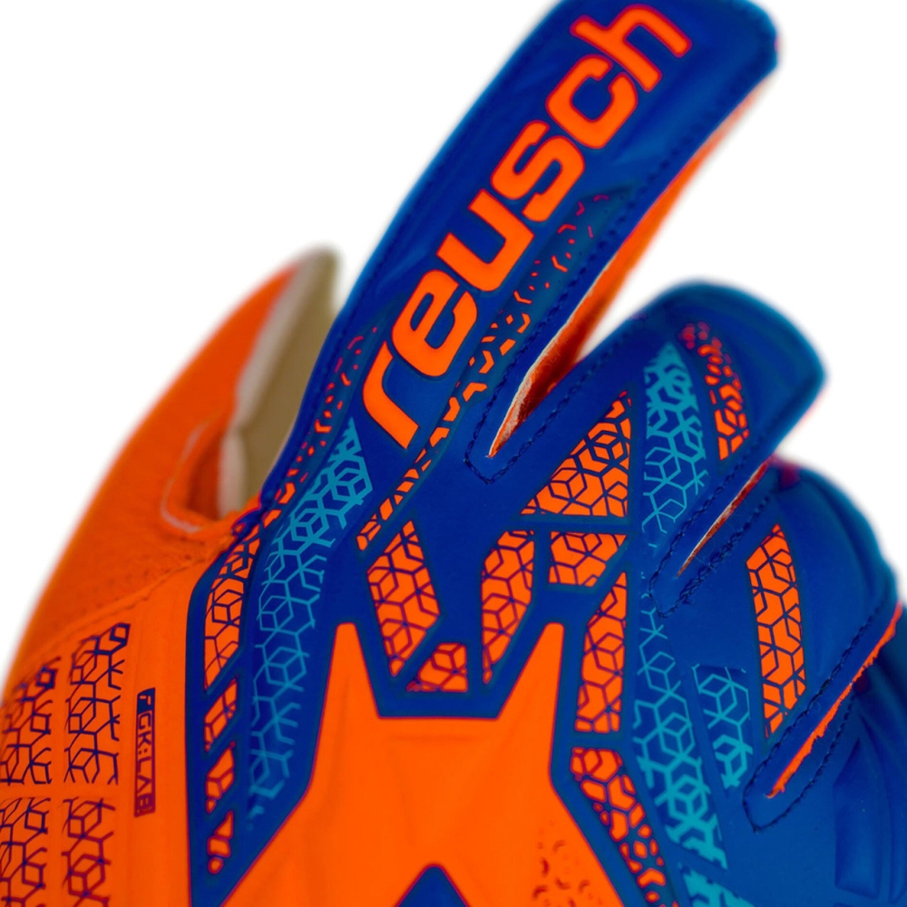 Reusch Attrakt Solid Junior Goalkeeper Gloves Orange-Blue 5572515 2290
