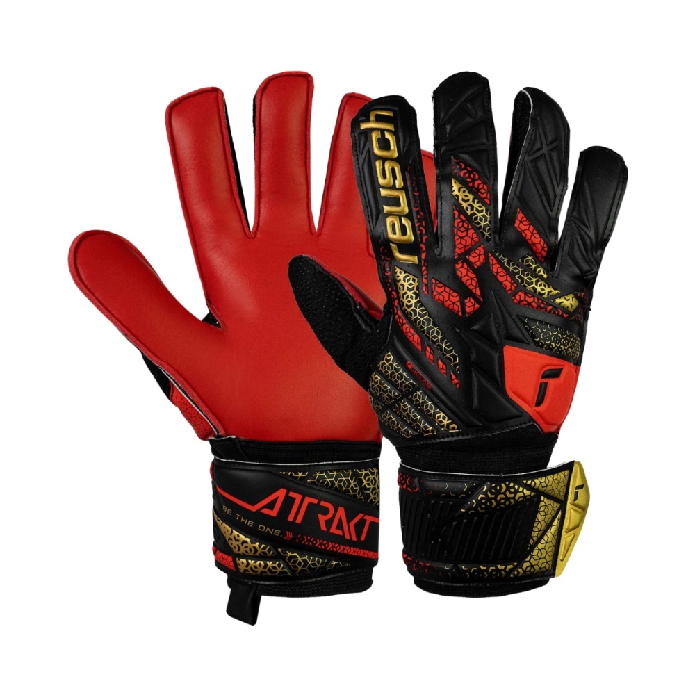 Reusch Attrakt Solid Goalkeeper Gloves Red-Black 5570515 7075