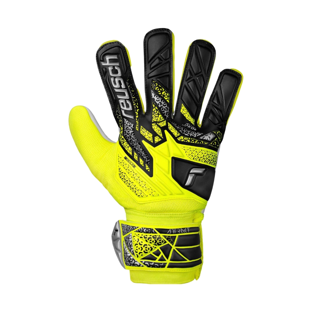 Reusch Attrakt Starter Solid Junior goalkeeper gloves yellow-black 5572514 2014