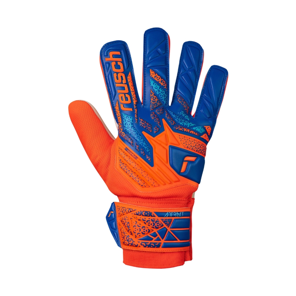 Reusch Attrakt Starter Solid Junior orange-blue goalkeeper gloves 5572514 2290