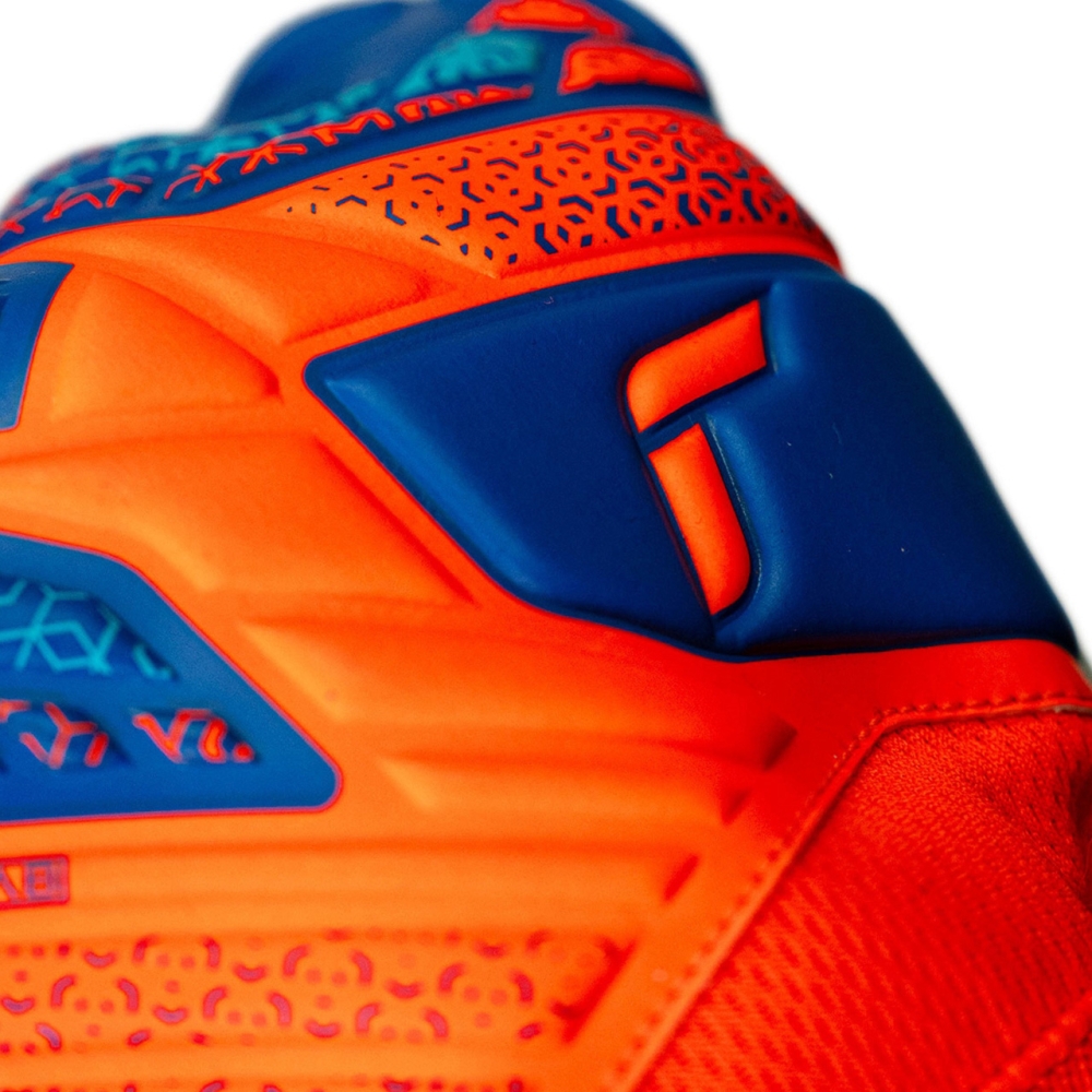 Reusch Attrakt Starter Solid Junior orange-blue goalkeeper gloves 5572514 2290