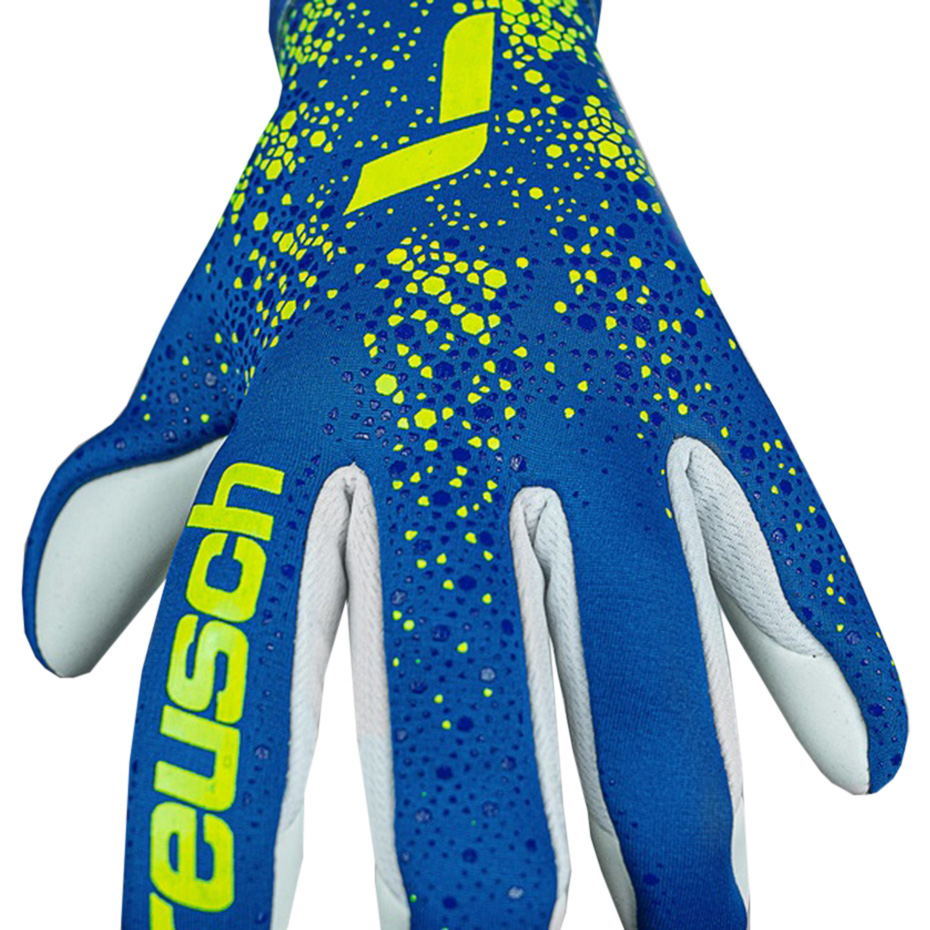 Rękawice bramkarskie Reusch Pure Contact Silver niebiesko-białe 5270200 4018