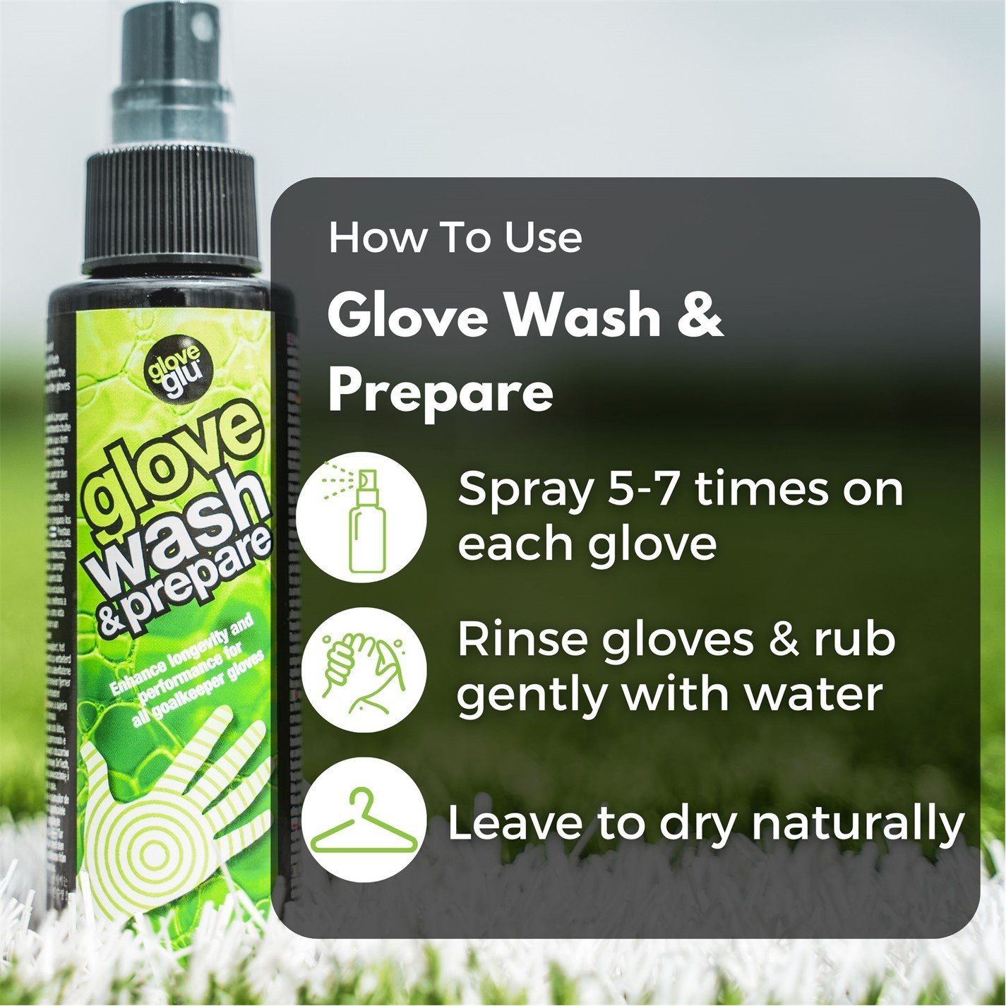 Glove Glu Wash and Prepare Goalkeeper Glove Wash