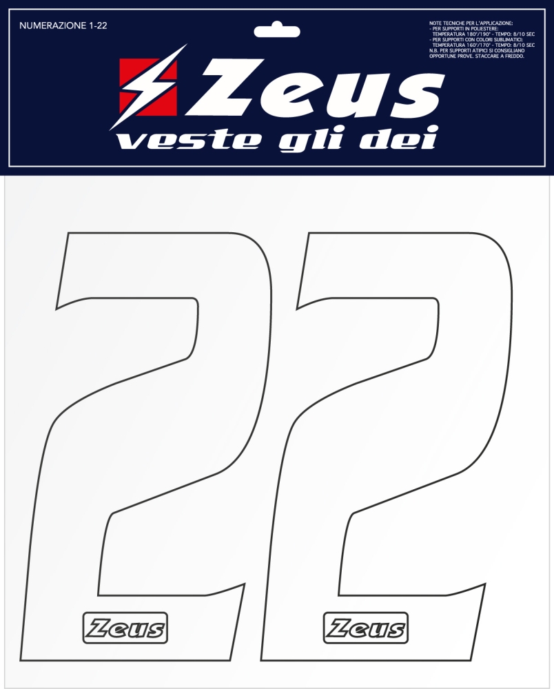 NUMERAZIONE 1-22 cm 10