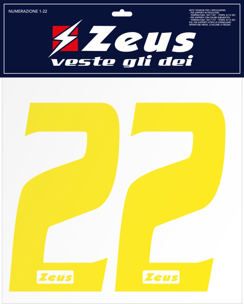 NUMERAZIONE 1-22 cm 10