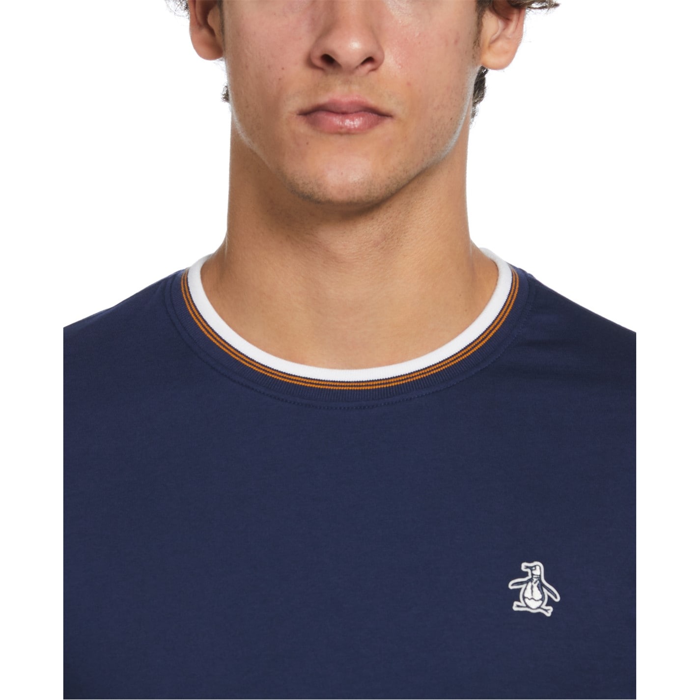 Original Penguin Short Sleeve Tipped T-Shirt Mens