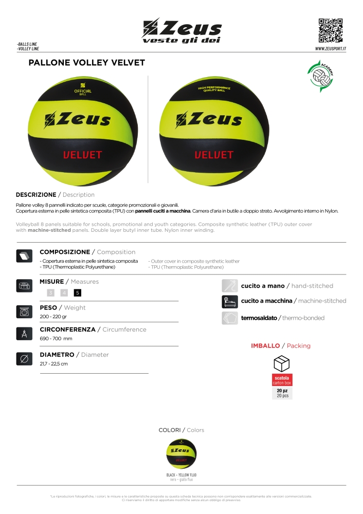 PALLONE VOLLEY VELVET
