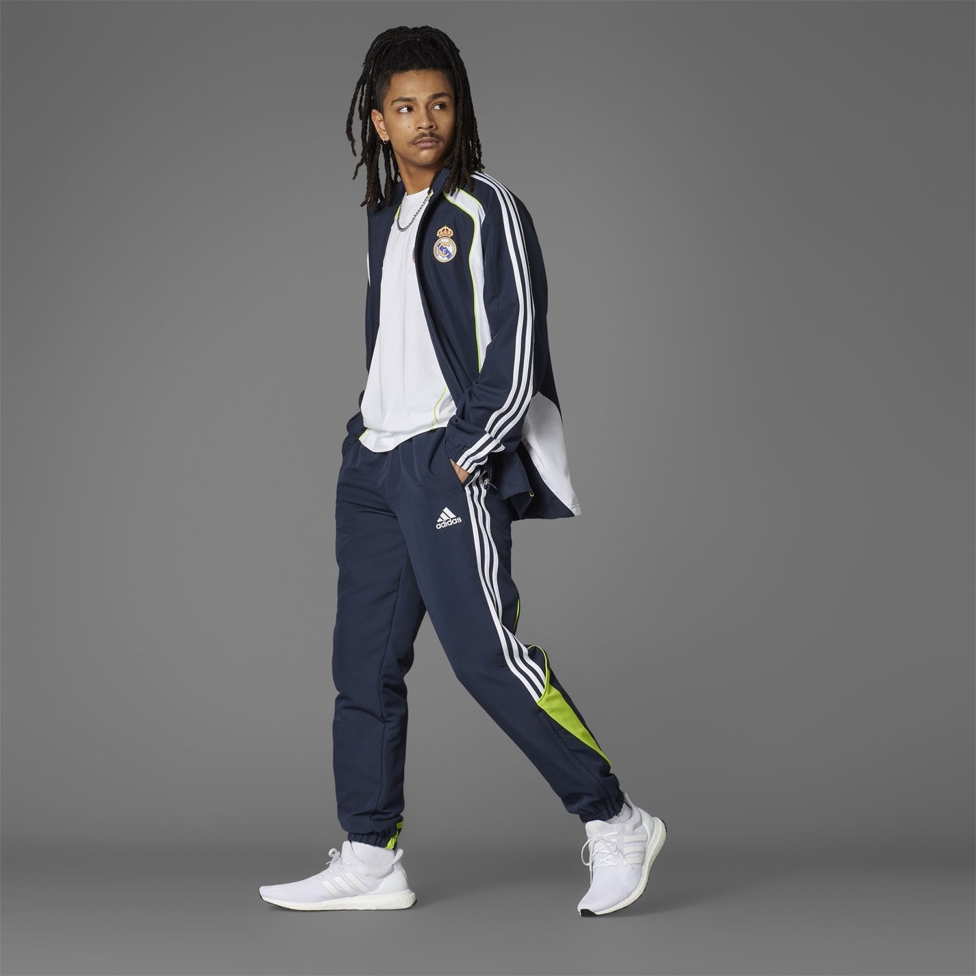adidas Real Madrid UBP Tracksuit Bottoms Adults