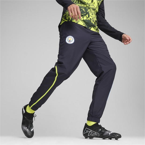 Puma Manchester City Pre Match Woven Tracksuit Bottoms 2024 2025 Adults
