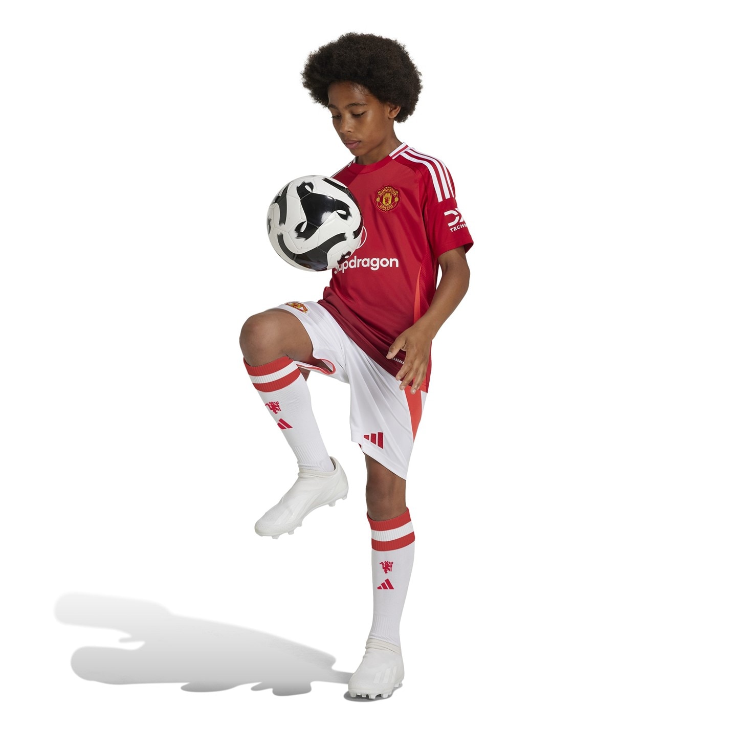 adidas Manchester United Home Shorts 2024 2025 Juniors