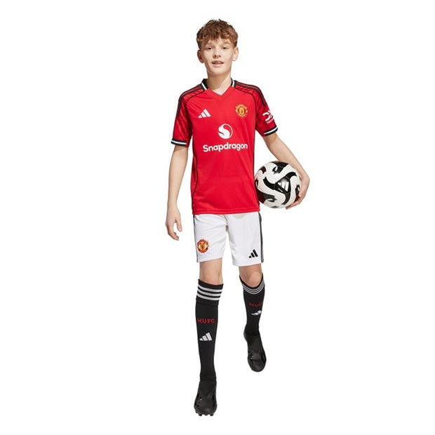 adidas Manchester United Home Shorts 2025 2026 Juniors