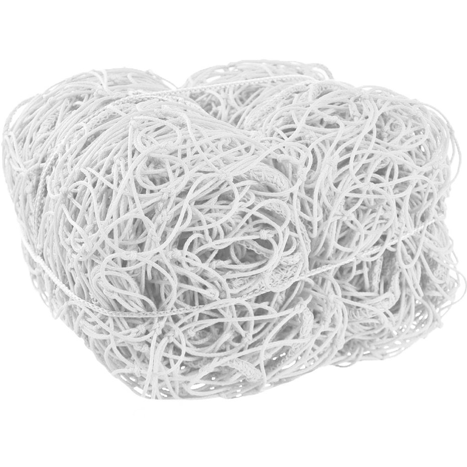 Football net Netex 7.5 x 2.5 m, depth 2 m PE 4 white PN0032