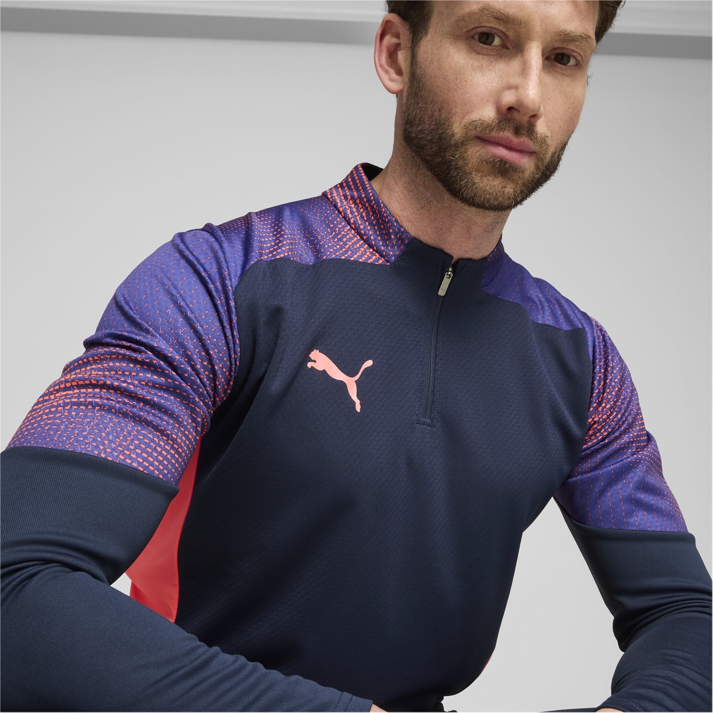 Puma Final quarter Zip Drill Top Mens