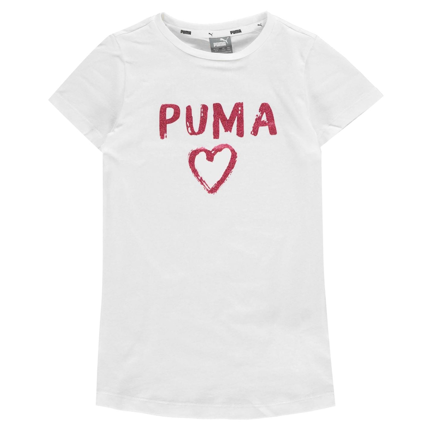 Tricouri Puma Heart QT de fete Junior