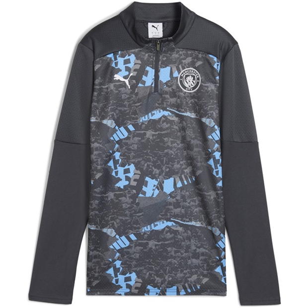 Puma Manchester City Pre-Match Quarter-Zip Top 2024 2025 Womens
