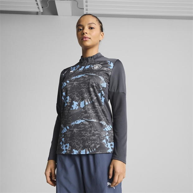 Puma Manchester City Pre-Match Quarter-Zip Top 2024 2025 Womens