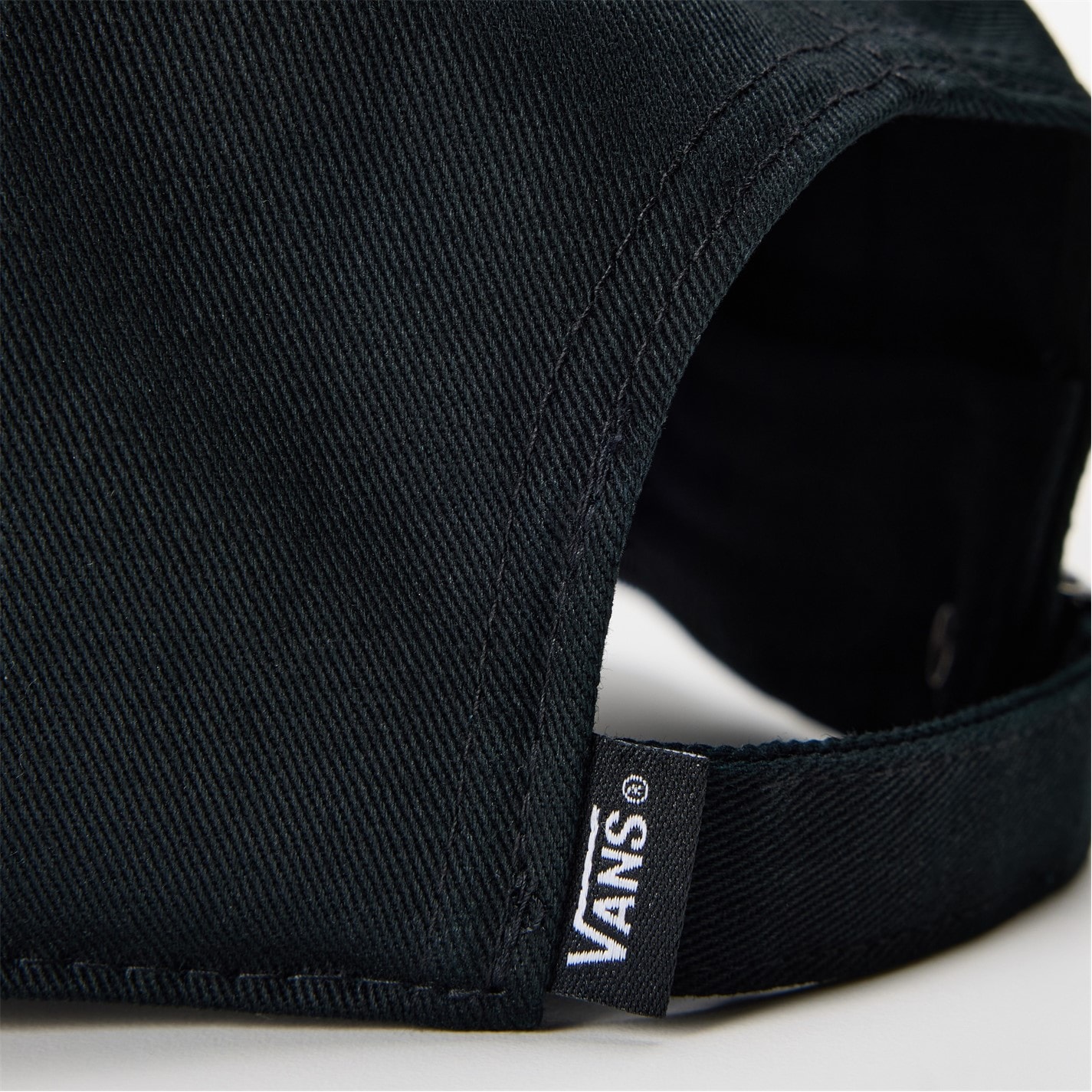 Vans Cypress Strapback Black Flat Peak Cap Unisex Kids