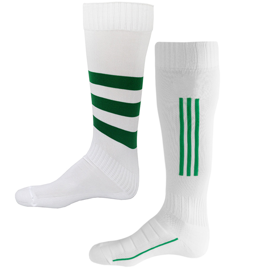 Football socks Iskierka Junior 38-41 white-green