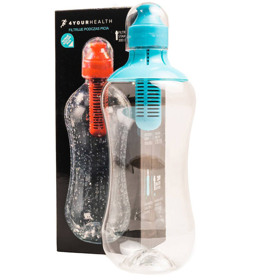 Butelka z filtrem Water Bottle 4YourHealth niebieska