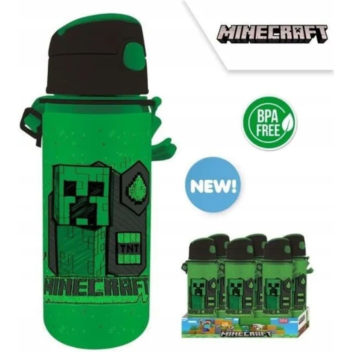 Minecraft Acid Sketch Aluminum Drinks Bottle