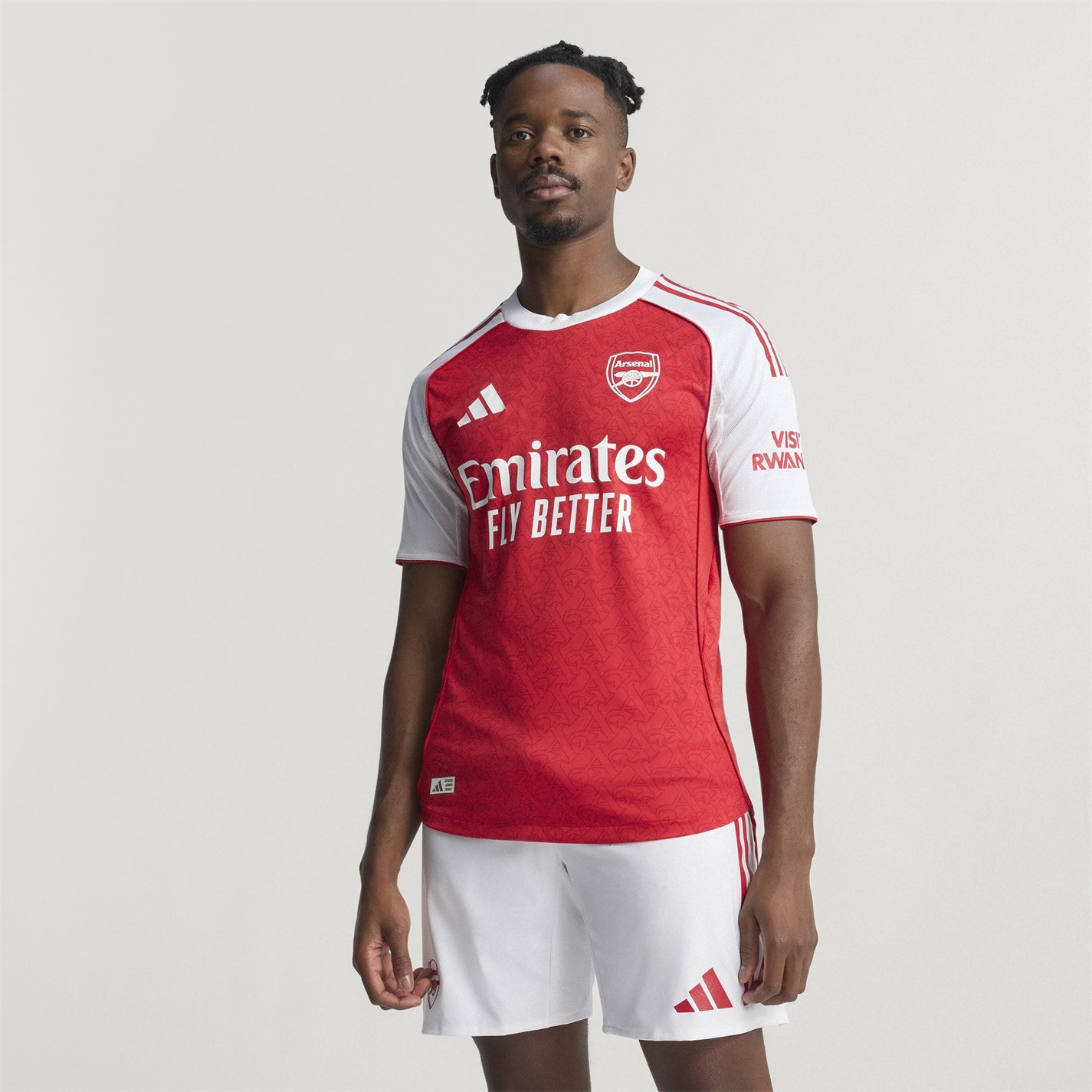adidas Arsenal Authentic Home Shirt 2025 2026 Mens