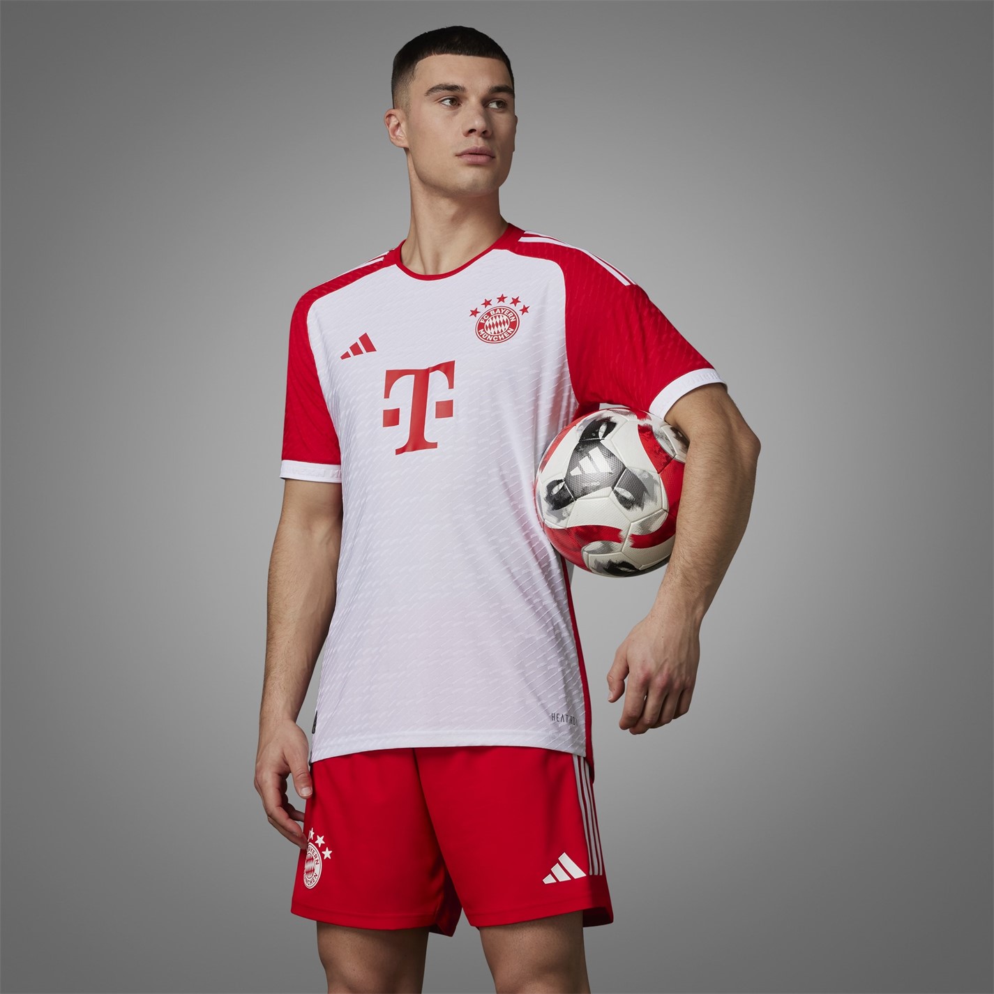 adidas Bayern Munich Authentic Home Shirt 2023 2024 Adults