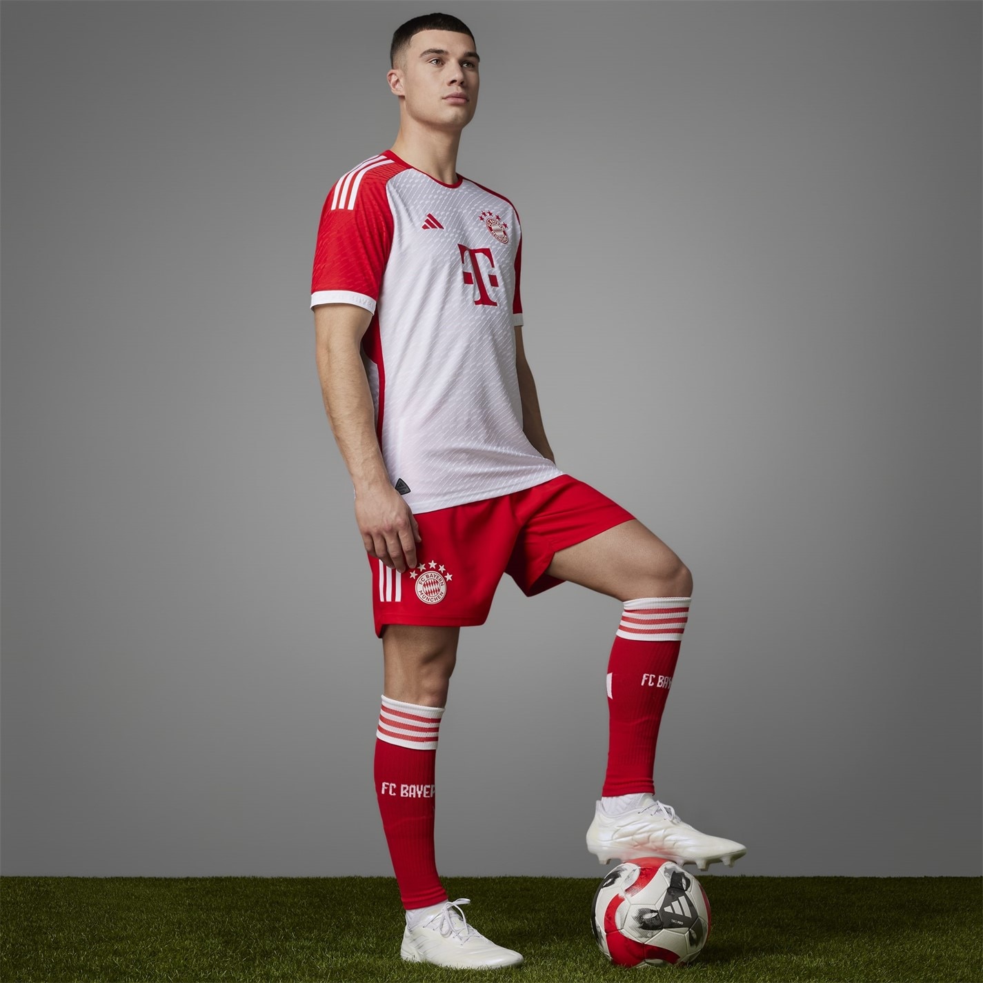 adidas Bayern Munich Authentic Home Shirt 2023 2024 Adults