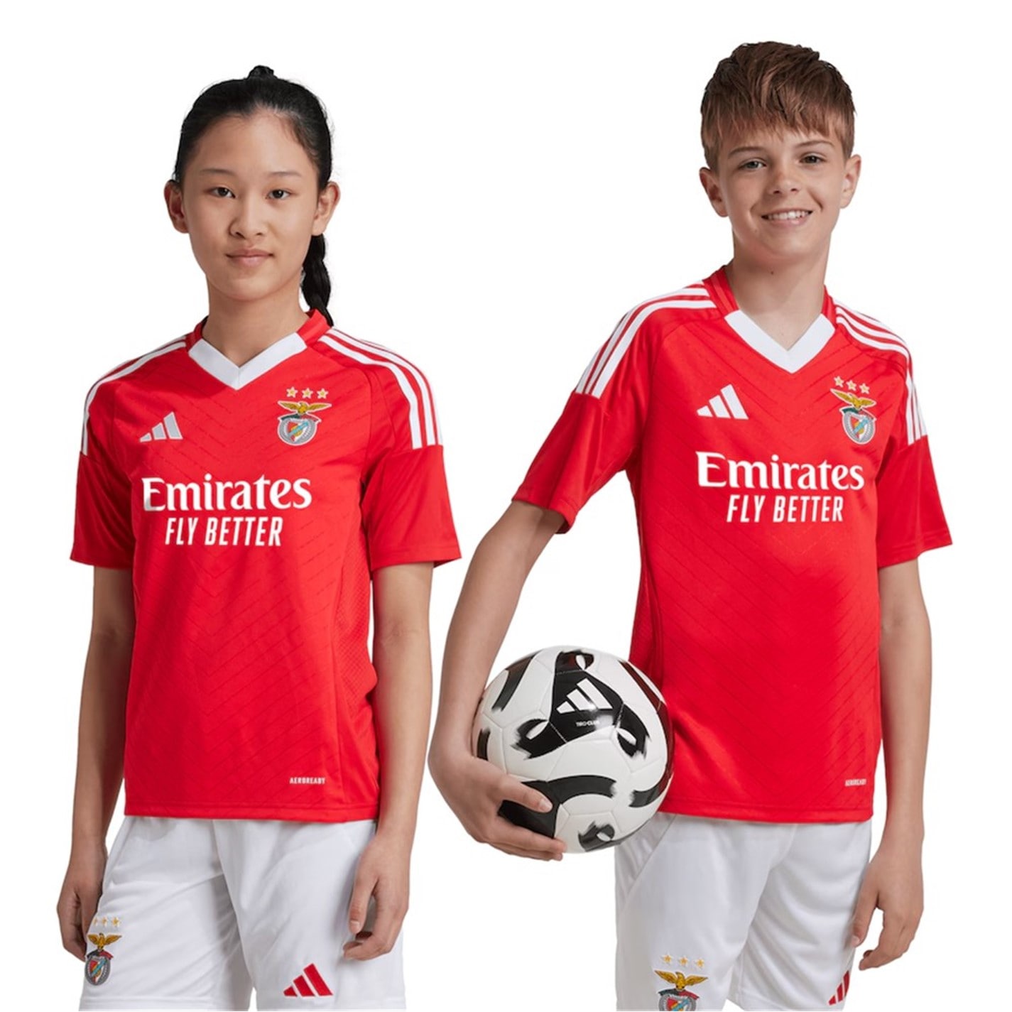 adidas Benfica Home Shirt 2024 2025 Juniors