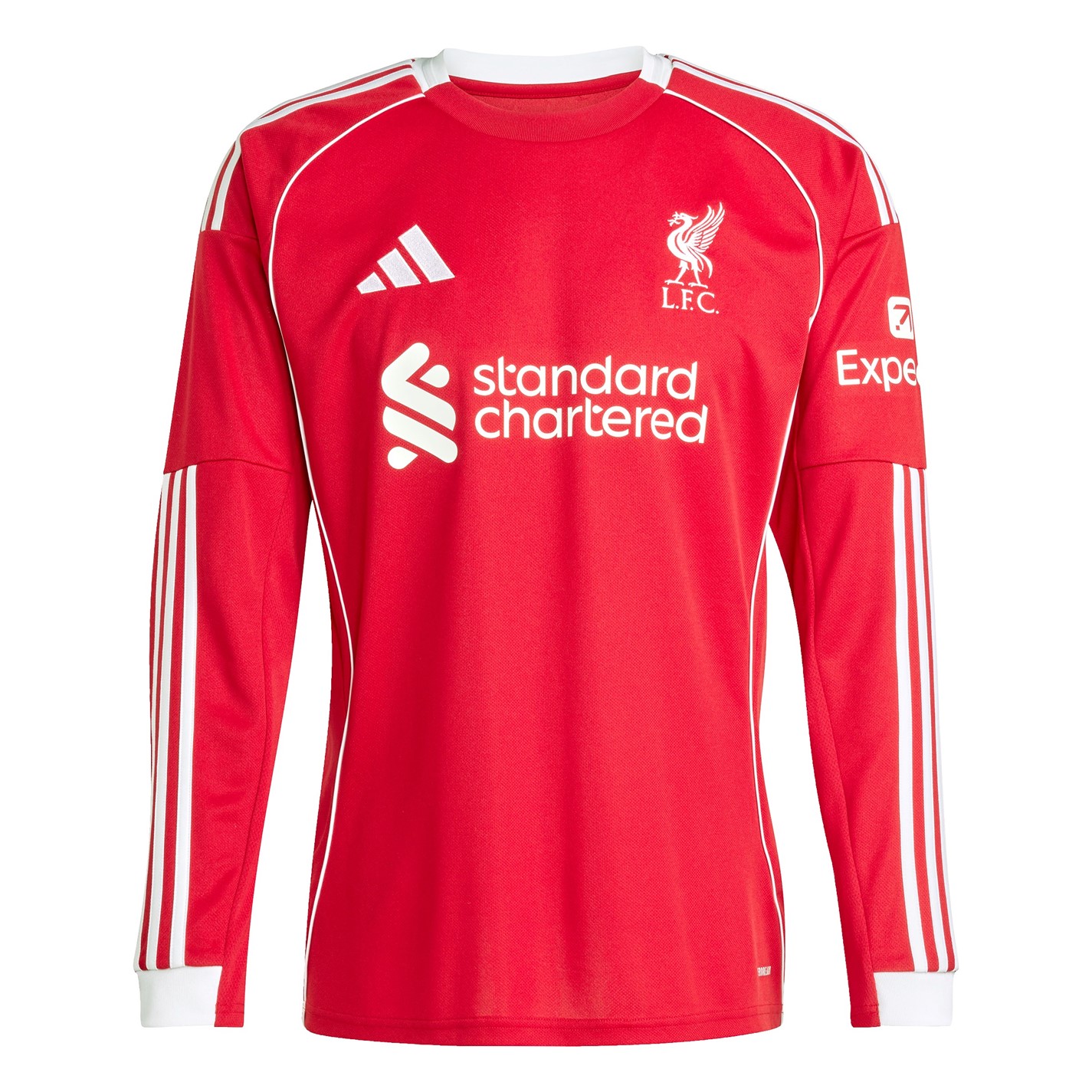 adidas Liverpool Long Sleeve Home Shirt 2025 2026 Adults