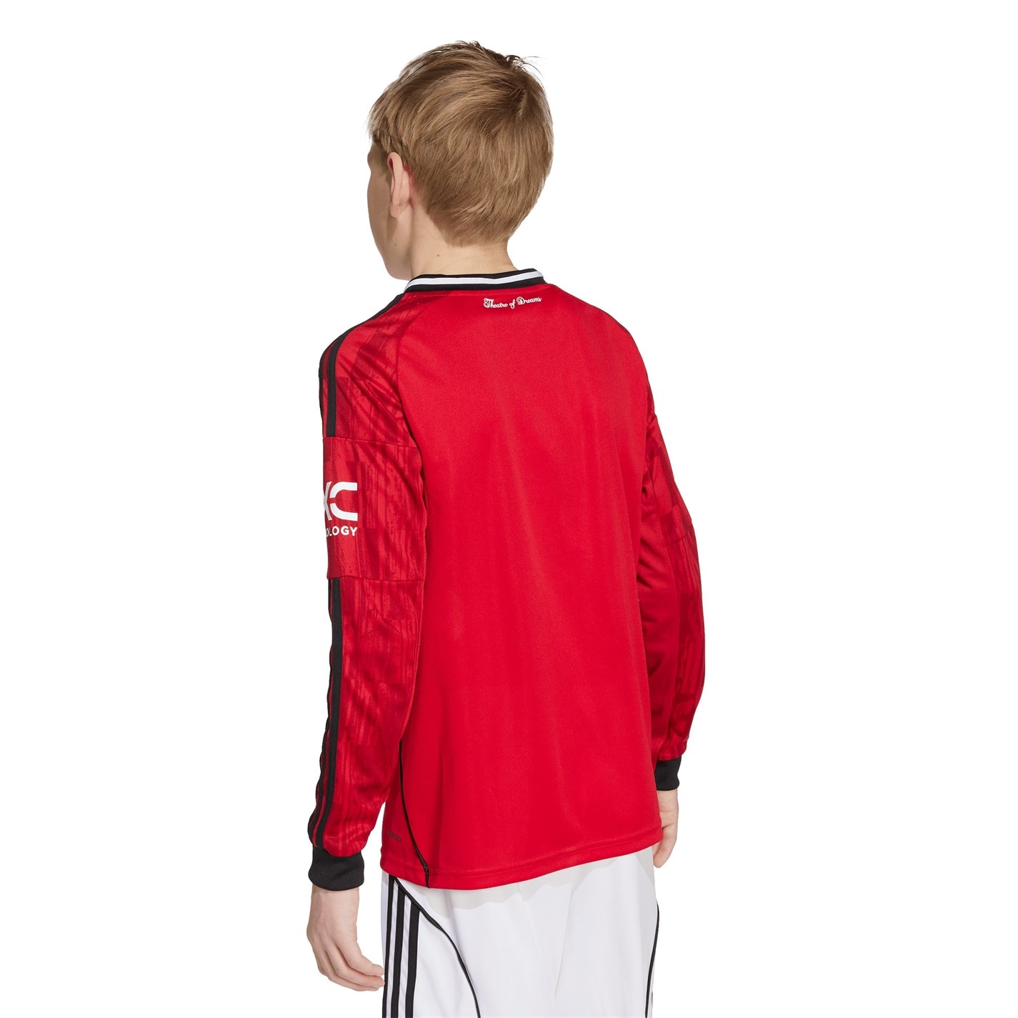 adidas Manchester United Long Sleeve Home Shirt 2025 2026 Juniors