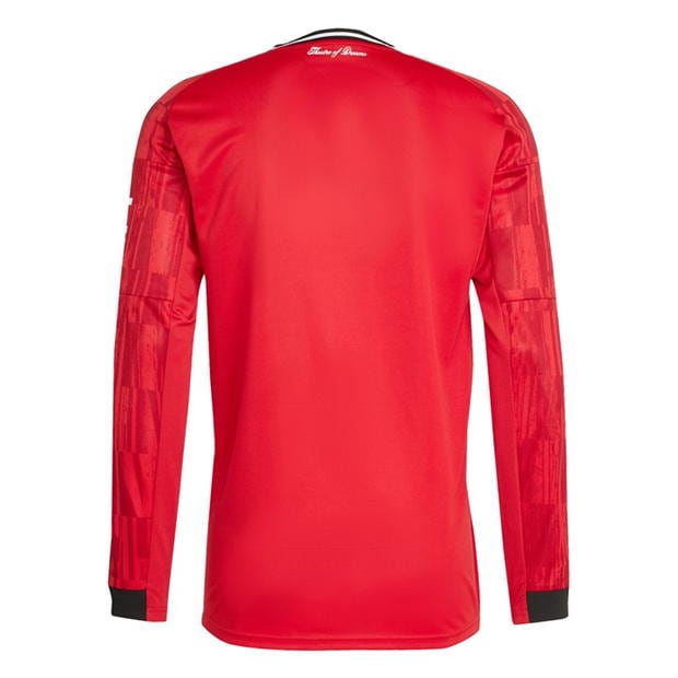 adidas Manchester United Long Sleeve Home Shirt 2025 2026 Adults