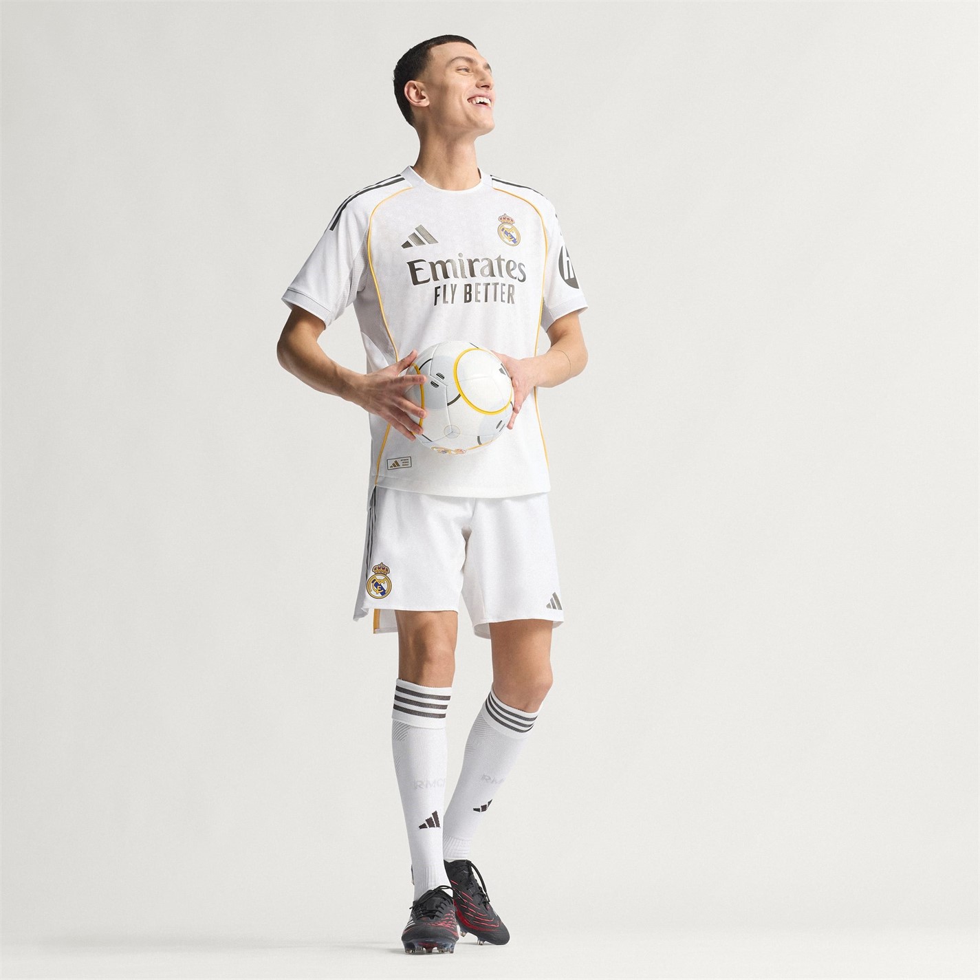 adidas Real Madrid Authentic Home Shirt 2025 2026 Adults