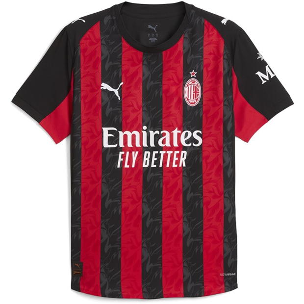 Puma AC Milan Authentic Home Shirt 2025 2026 Adults