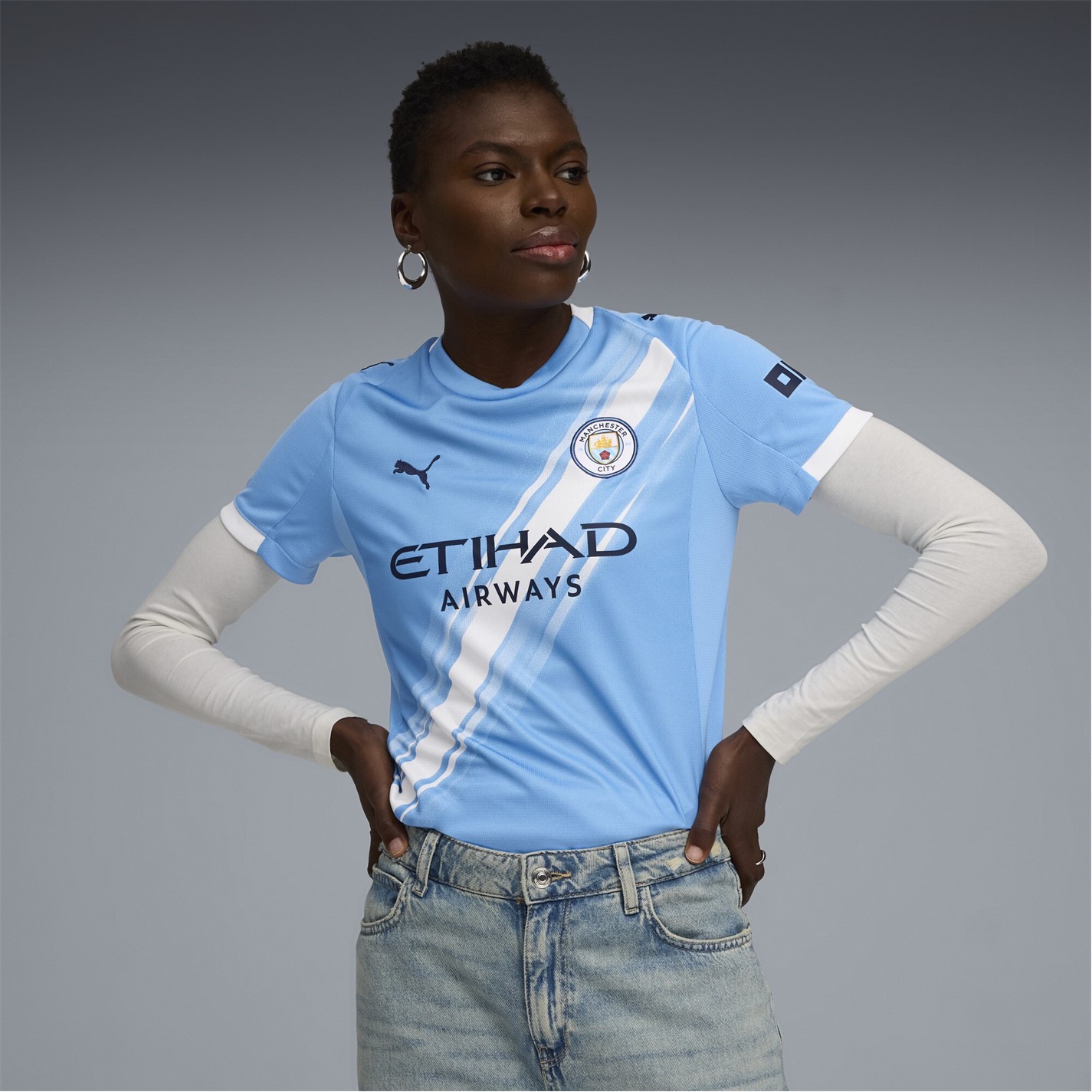 Puma Manchester City Home Shirt 2025 2026 Womens