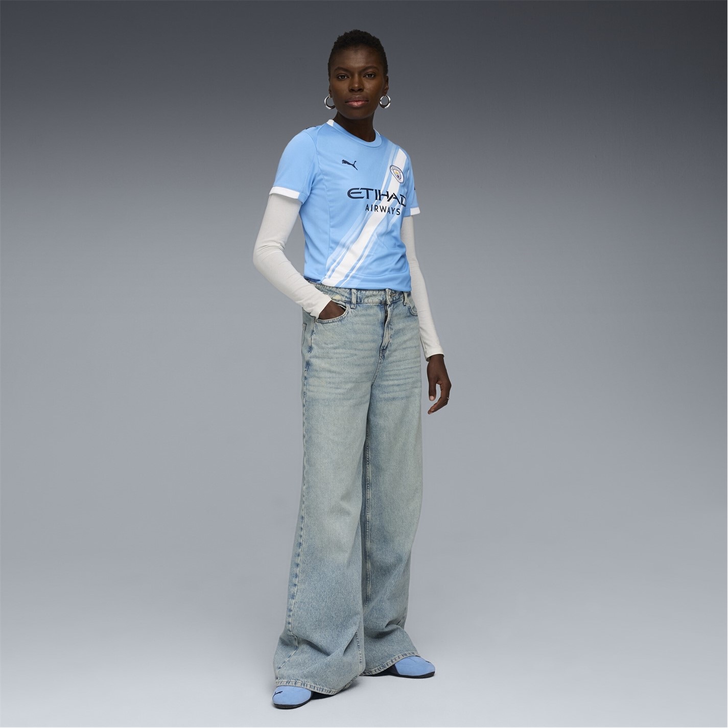 Puma Manchester City Home Shirt 2025 2026 Womens