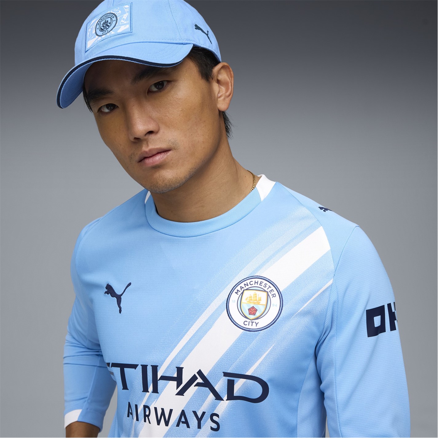 Puma Manchester City Long Sleeve Home Shirt 2025 2026 Adults