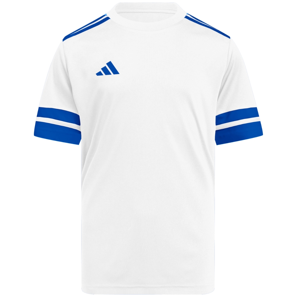 adidas Squadra 25 children's T-shirt white and blue JJ0060