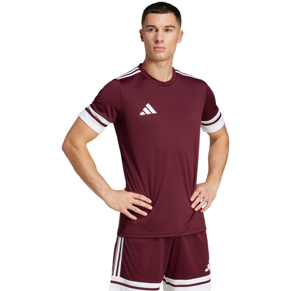 adidas Squadra 25 burgundy men's T-shirt JC8675