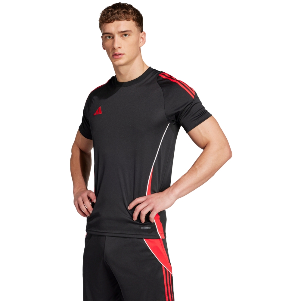 Men's T-shirt adidas Tiro 24 Jersey black-red JP2494