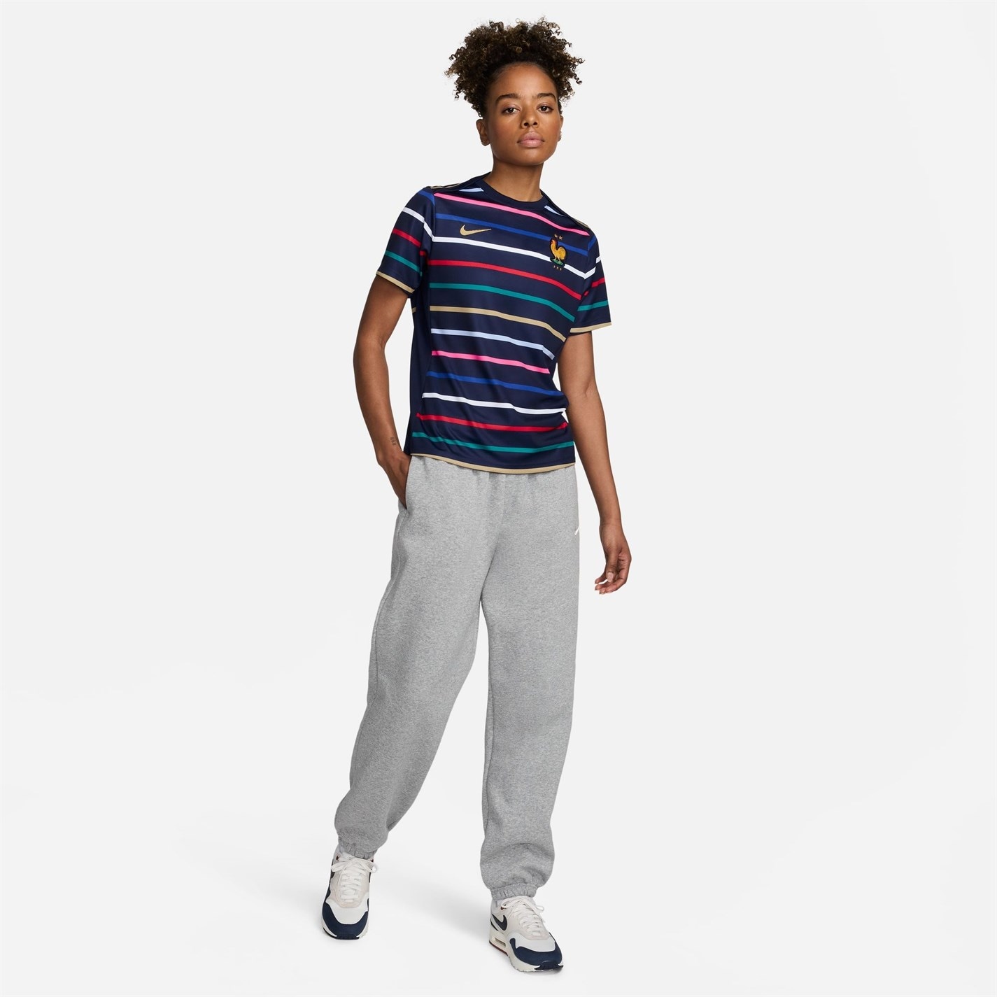 Nike France Academy Pro Home Pre-Match Shirt 2024 Womens