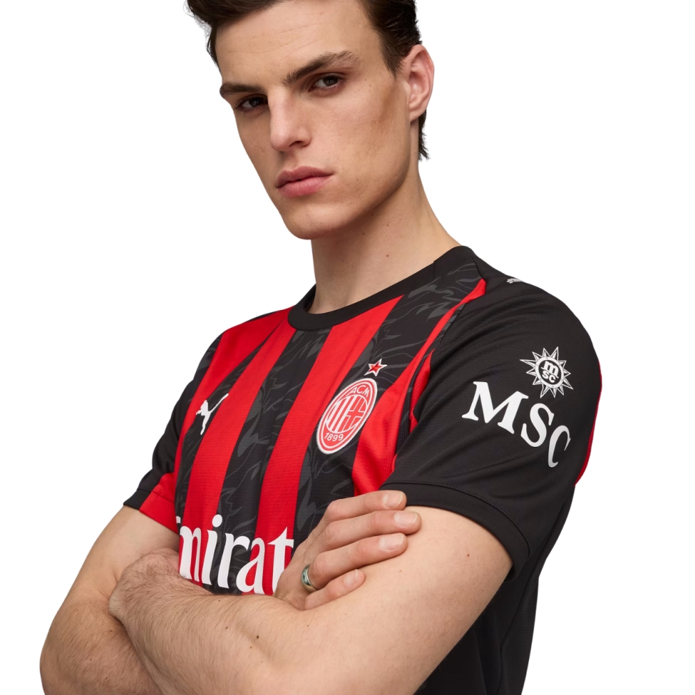 Men's Puma AC Milan Home Jersey Replica black-red 779962 01