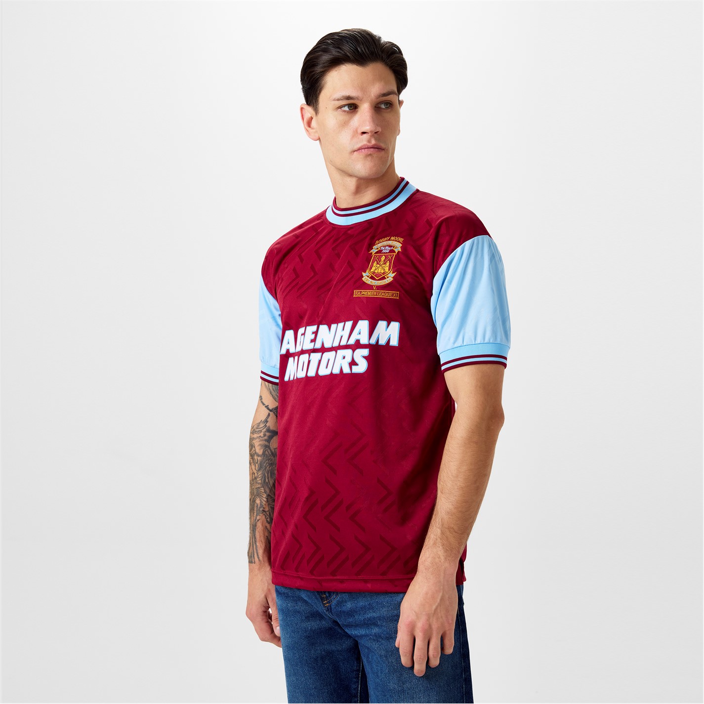Score Draw West Ham United 94 Home Jersey Mens
