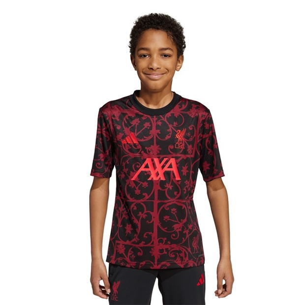 adidas Liverpool Pre Match Shirt 2025 2026 Juniors