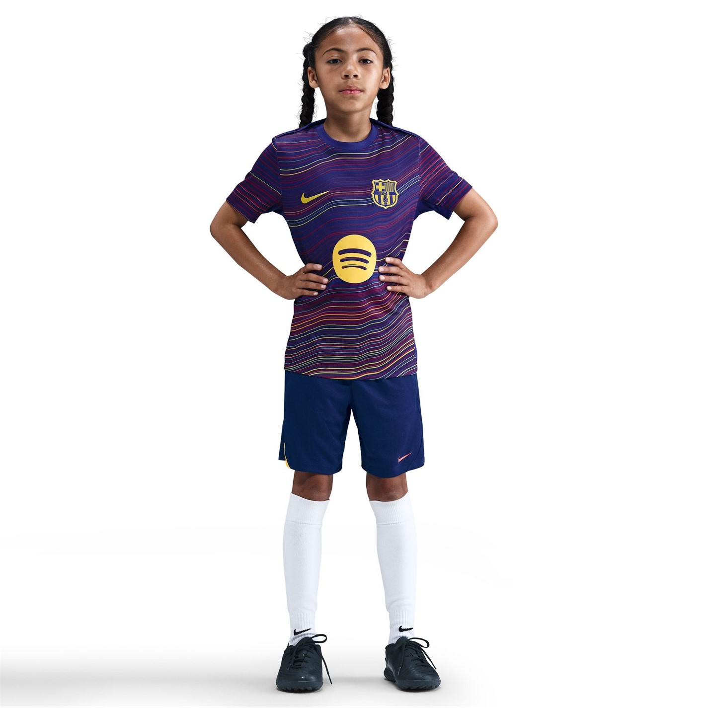 Nike Barcelona Home Pre Match Shirt 2025 2026 Juniors