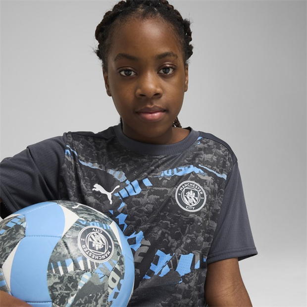 Puma Manchester City Pre Match Shirt 2024 2025 Juniors